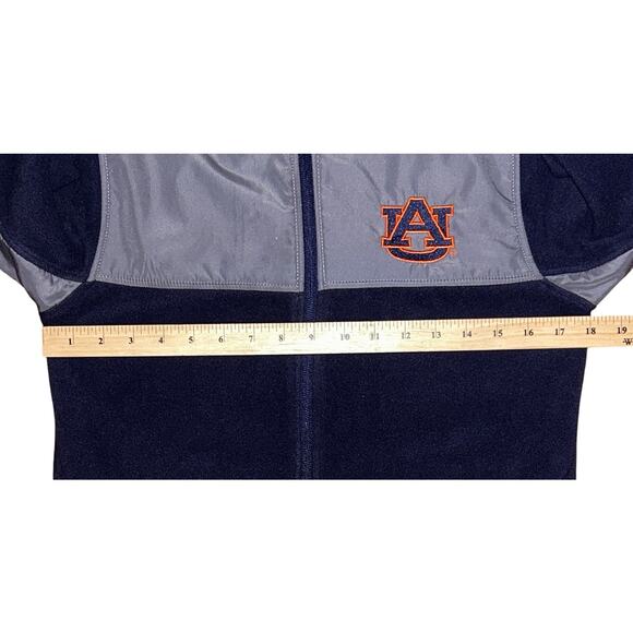 Auburn University Tigers Fleece Full-Zip Navy & Gray Jacket Youth M 8/10 - Picture 3 of 7